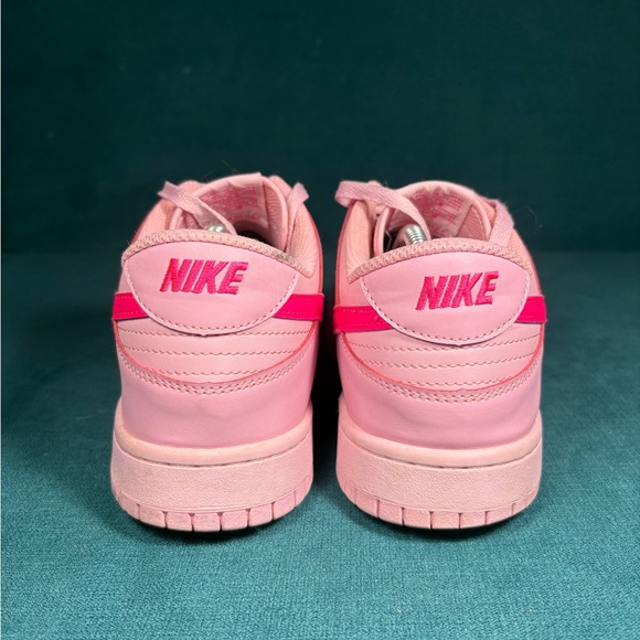 Nike Dunk Low Pink Leather Men’s Size 11 Hot Pink Swoosh DH9756-600 - Picture 2 of 8